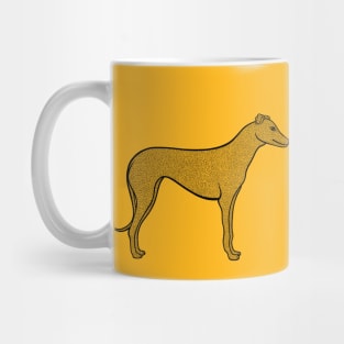 Greyhounds in Love - detailed dog design - greyhound lover's gift Mug